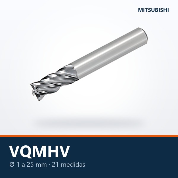 FRESA DE CARBURO SMART MIRACLE VQMHV (4 FILOS, ANTIVIBRACIÓN)