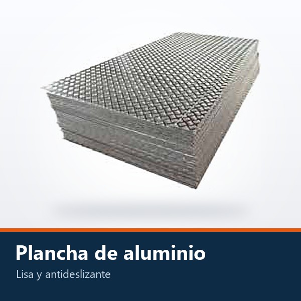 PLANCHA DE ALUMINIO LISA Y ANTIDESLIZANTE