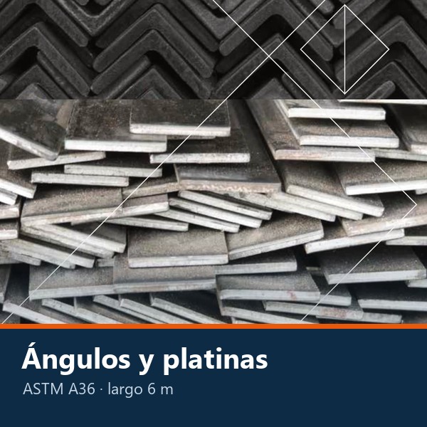 ÁNGULO Y PLATINA DE ACERO ESTRUCTURAL ASTM A36