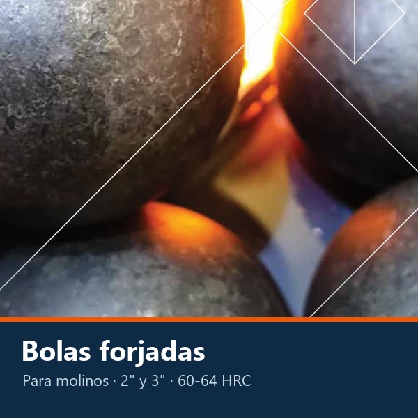 BOLAS FORJADAS DE ACERO PARA MOLIENDA (2" Y 3")