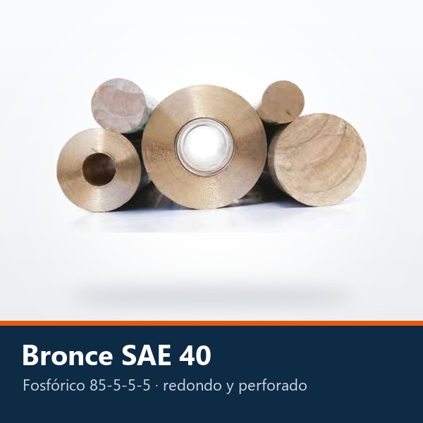 BRONCE SAE 40 (85-5-5-5) REDONDO Y BARRA PERFORADA