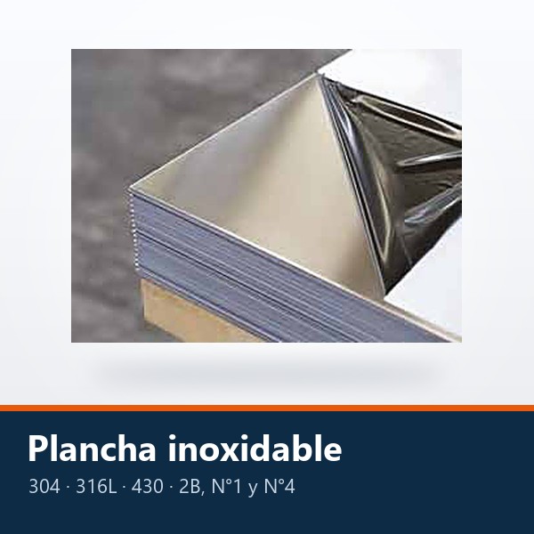 PLANCHA DE ACERO INOXIDABLE AISI 304, 316L Y 430