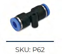 RACOR UNION P62 8MM * 8MM