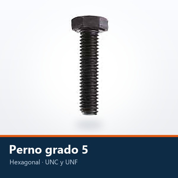 PERNO HEXAGONAL GRADO 5 (UNC / UNF)