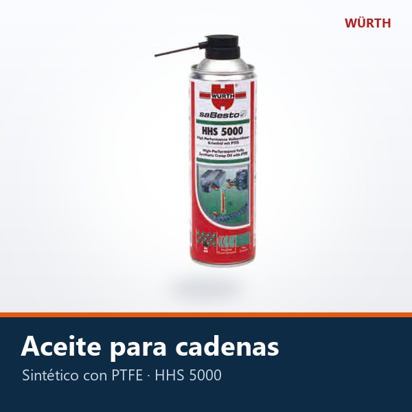 ACEITE SINTÉTICO PARA CADENAS CON PTFE (HHS 5000)