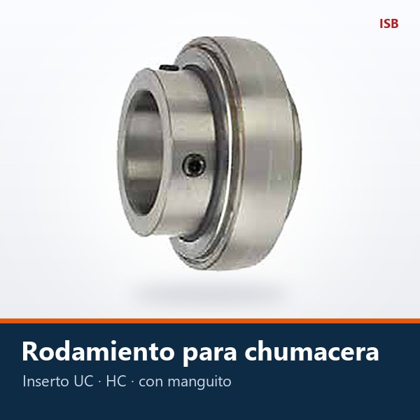 RODAMIENTO PARA CHUMACERA (INSERTO UC, HC Y UK)