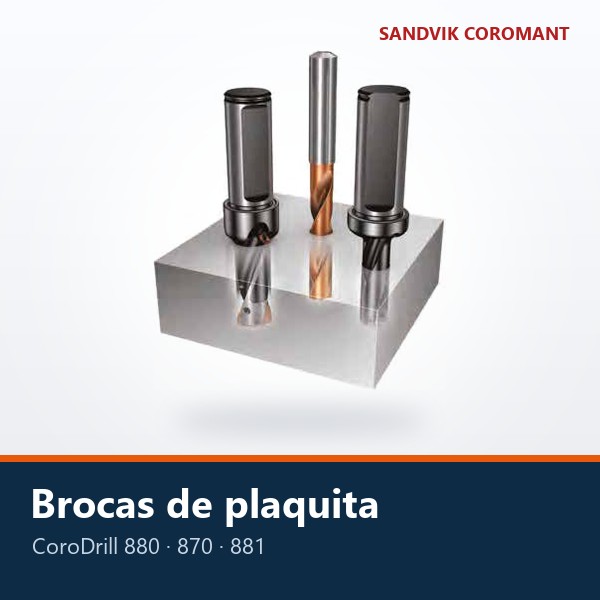 BROCAS DE PLAQUITA Y PUNTA INTERCAMBIABLE (CORODRILL 880 / 870)
