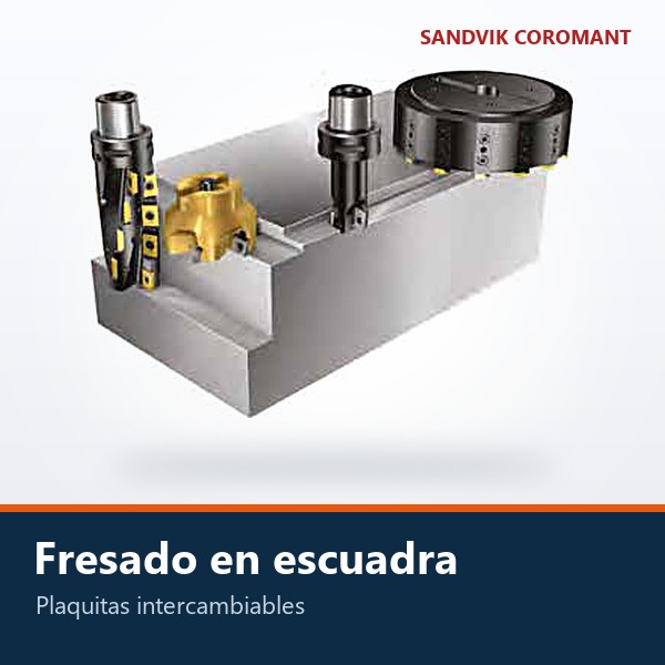 FRESAS DE ESCUADRA DE PLAQUITAS INTERCAMBIABLES (COROMILL)