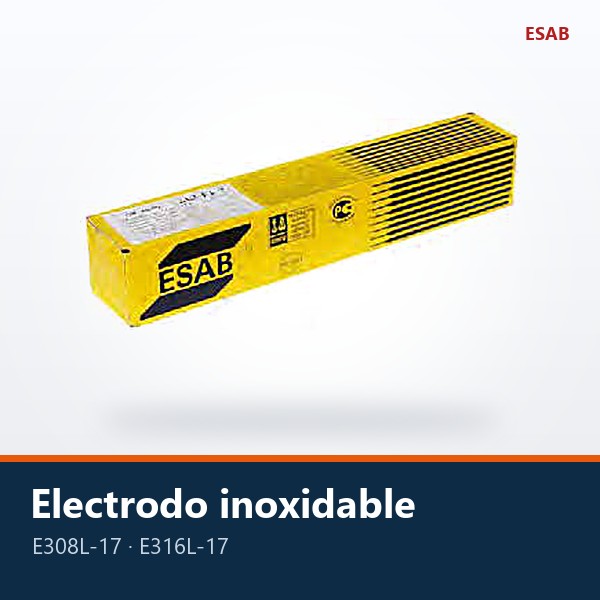 ELECTRODO PARA ACERO INOXIDABLE E308L-17 Y E316L-17 (OK 61.30 / 63.30)