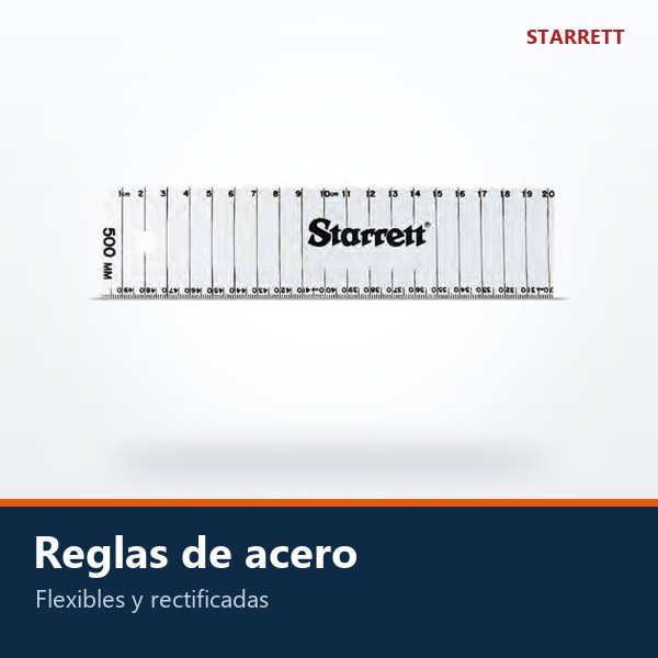 REGLAS DE ACERO (FLEXIBLES Y RECTIFICADAS)