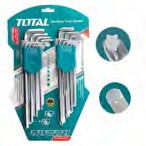 LLAVES EN JUEGO TORX Y HEXAGONAL INDUSTRIAL TOTAL 18 PZ 1.5 10 MM
