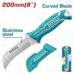 CUCHILLO PELA CABLE CURVO TOTAL 8 ACERO INOX MNG. PLAST