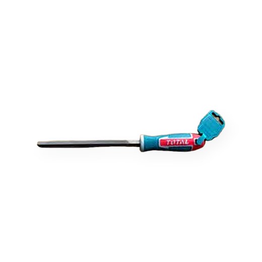 LIMA TRIANGULAR 8" MANGO ERGONOMICO DE PLASTICO TOTAL