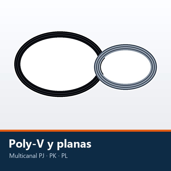 BANDA POLY-V Y BANDA PLANA