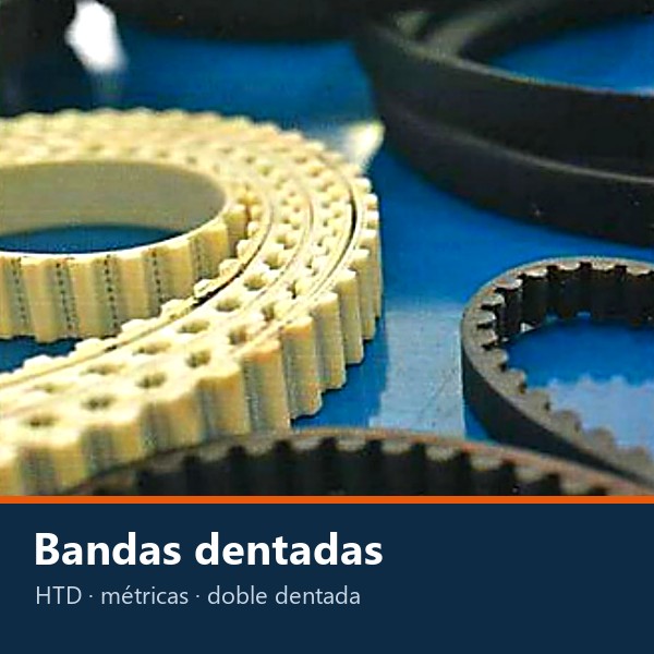 BANDA DENTADA (SINCRÓNICA) HTD Y PASO MÉTRICO