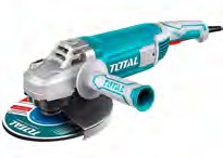 AMOLADORA ANGULAR INDUSTRIAL TOTAL 7 X 58 X 2400W8000RPM 11UNC