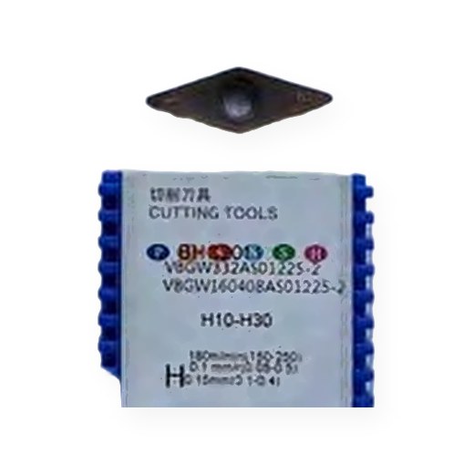 INSERTO CBN VBGW160408AS01225-2 BHC2011 ZCC-CT (RADIO 0.8MM) BORO CUBICO