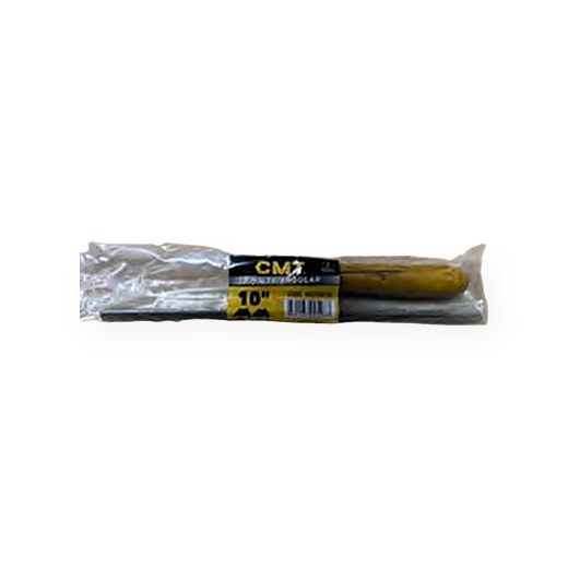 LIMA TRIANGULAR 10" MANGO DE MADERA